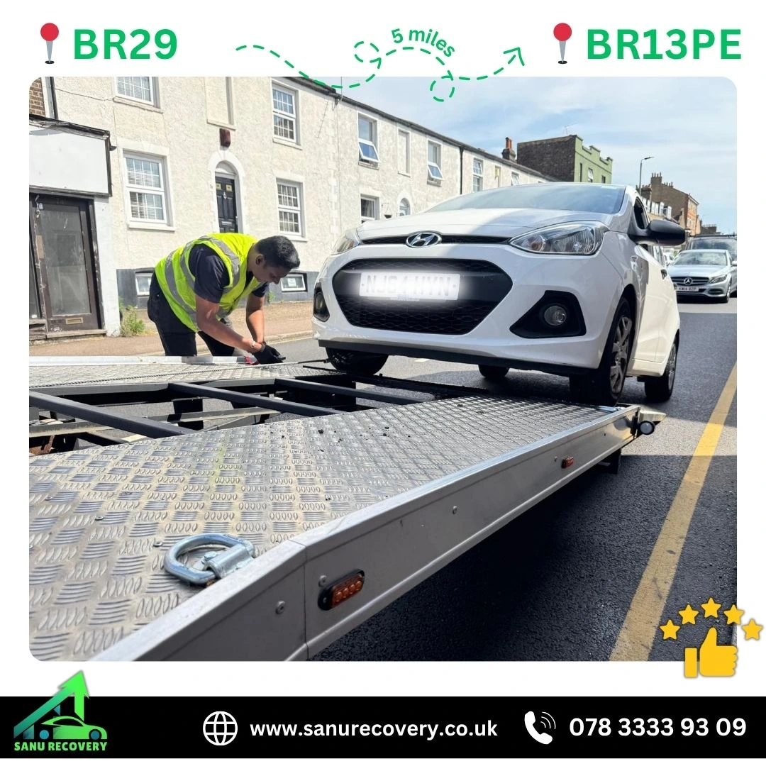 Sanu Recovery breakdown service in Bromley - Professional roadside assistance and vehicle recovery